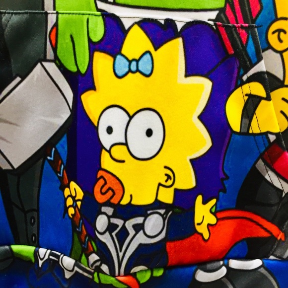 NWOT The Simpsons as Avengers Pullover Hoodie - Picture 6 of 10